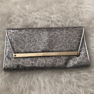 Jimmy choo leopard glitter clutch